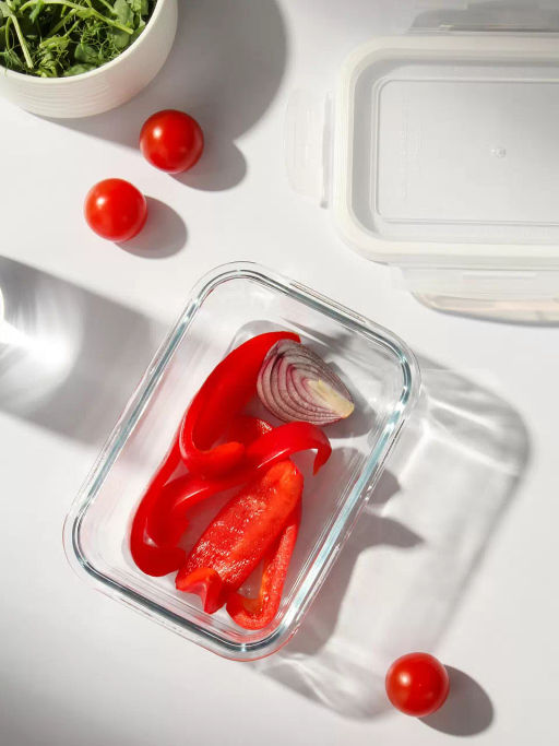 Форма для выпечки жаропрочное стекло 0.57л, пластиковая крышка 5-7 (290998) /DANIKS/  фото 9