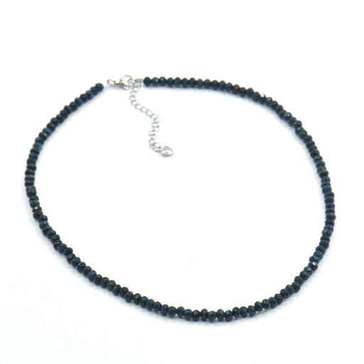 Колье с корундом (сапф.)