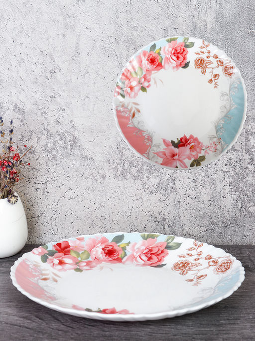 Тарелка 190 мм / LHP-75 (6801) /уп 6/72/ Розы на голубом - Галеонтрейд фото 3