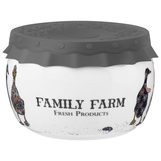 БАНКА LEFARD FAMILY FARM С СИЛИКОНОВОЙ КРЫШКОЙ 11,5*11,5*7,5 CM 500 МЛ  фото 5