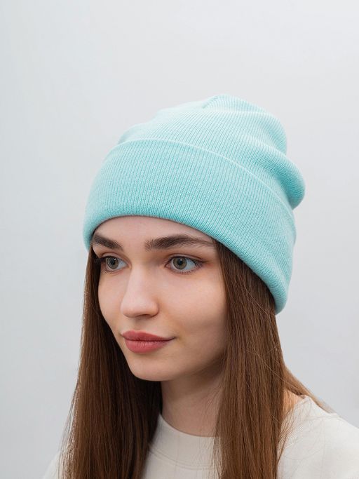 Шапка SEEBERGER арт. 18308-0 TURN-UP BEANIE (мятный)
