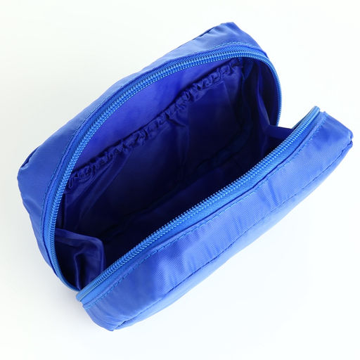 Косметичка - органайзер дорожная женская на молнии, с карманами, синяя - Simaland фото 5