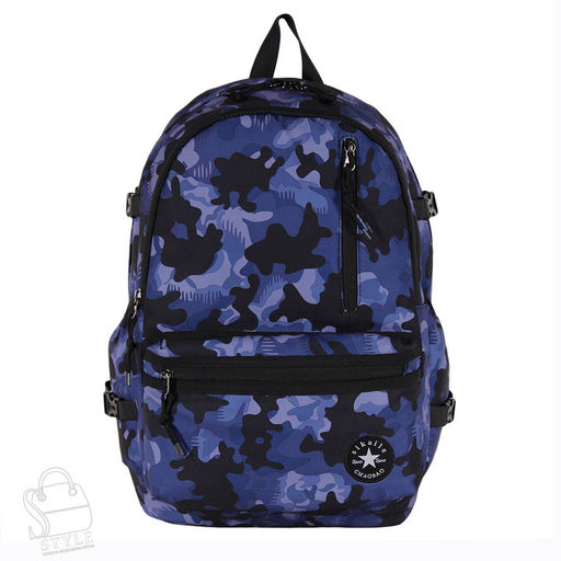 Рюкзак мужской текстильный 199P black blue Sikail