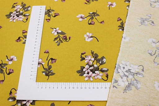 Теплый хлопок Эвита цв.желто-горчичный, ш.1.50м, хлопок-100%, 160гр/м.кв - Купава фото 4