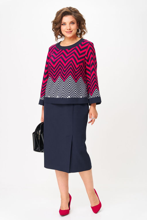 Костюм Aira Style 24126 Малоново синий