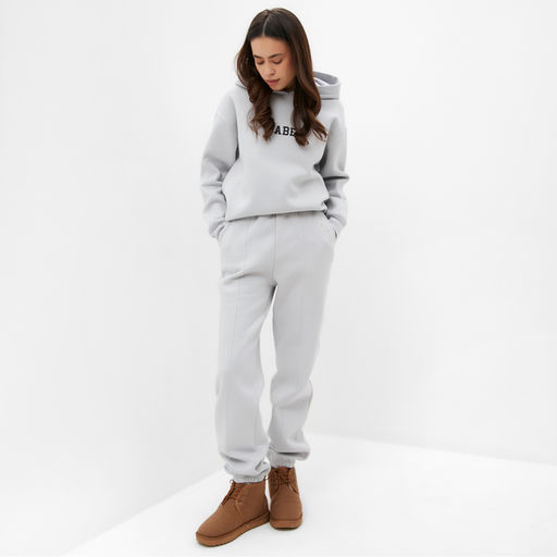 Джоггеры женские MIST Cozy style, серые, размер 42
