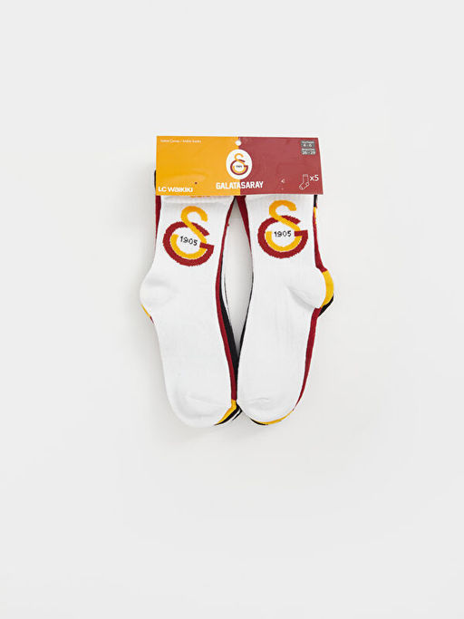 Galatasaray Desenli Erkek ?ocuk Soket ?orap 5li - Waikiki фото 5