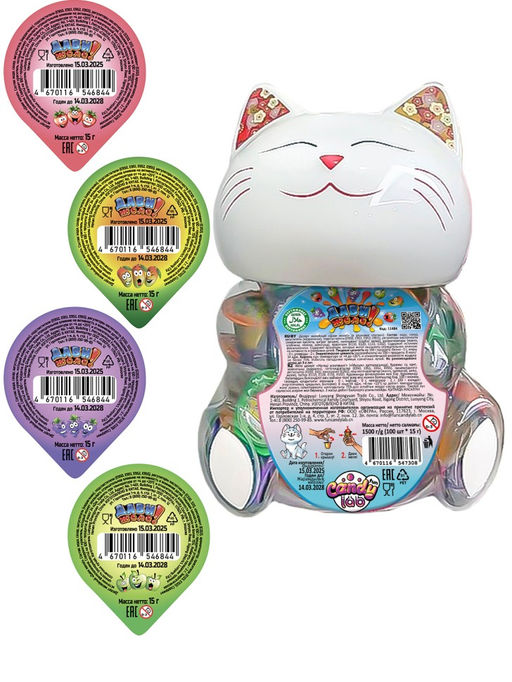 Десерт желейный Дави желе! Котик, 100шт.