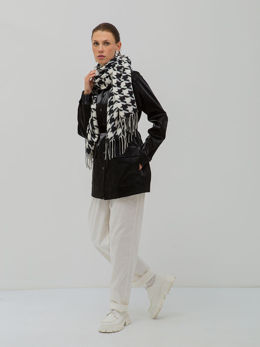 В составе шерсть. Большой теплый двусторонний палантин - Tantino фото 2