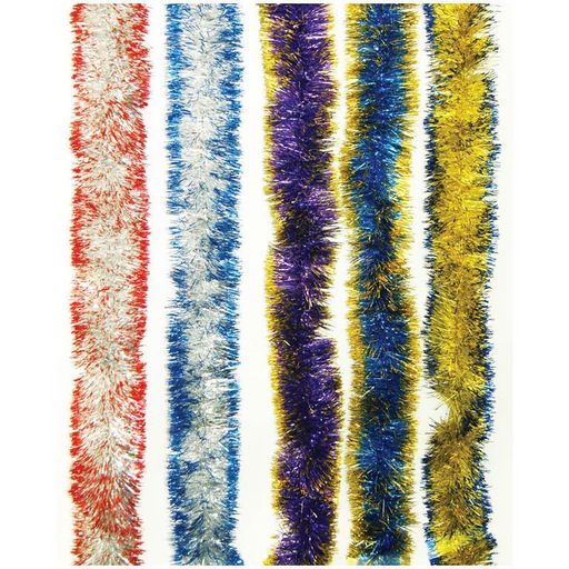 Мишура "Норка 2" с цвет.кончиками 2м*7см (Г-207) Россия