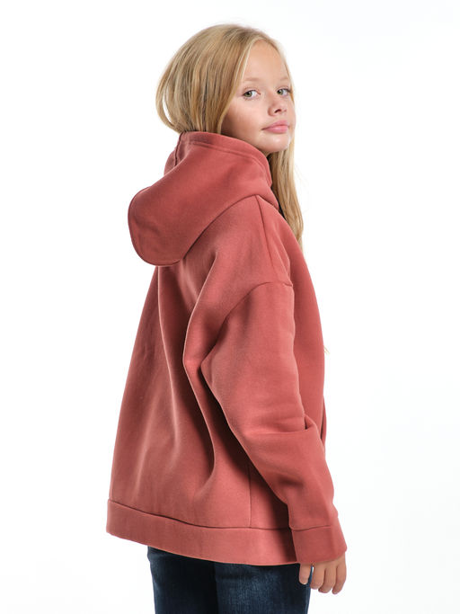 Худи one size с начесом UD 8018 терракот - Mini maxi фото 2
