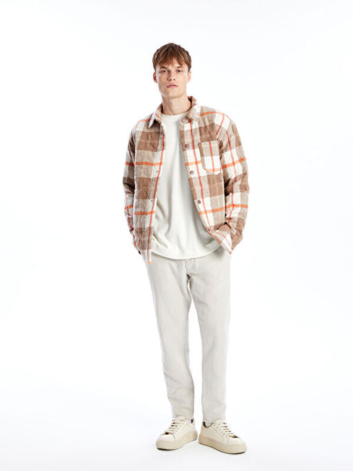 Standart Kal?p G?mlek Yaka Erkek Mont