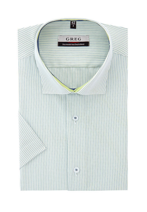 Сорочка мужская короткий рукав GREG 141/109/118/Z/1  фото 2