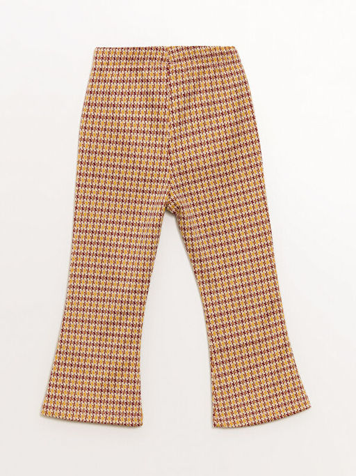 Beli Lastikli Desenli Geni? Pa?a K?z ?ocuk Tayt