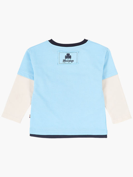 Толстовка для мальчика UD 0227 беж/голуб - Mini maxi фото 4