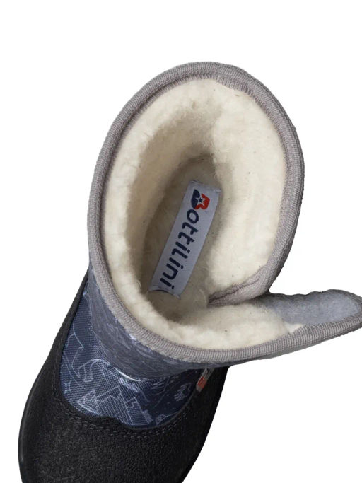 BL-242(53) Ботинки цвет черно-серый (шерсть) - Bottilini фото 5