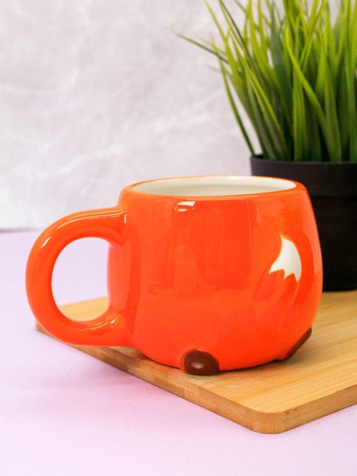 Кружка керамическая FOX, orange, 450 мл