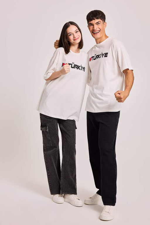 Футболка Cool Oversize с короткими рукавами и принтом - Defacto фото 2