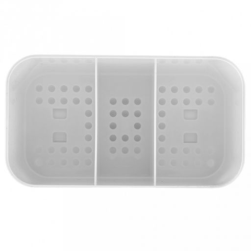 Сушилка для столовых приборов пластмассовая "Смарт" 15,7х8,7х11,1см, белый (Россия)