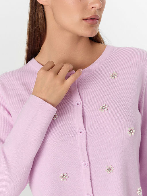 Кардиган женский розовый - Mark formelle фото 4