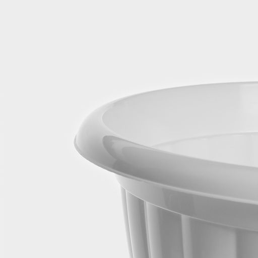 Вазон для цветов «Жасмин», 18 л, d=43 см, h=30 см, белый