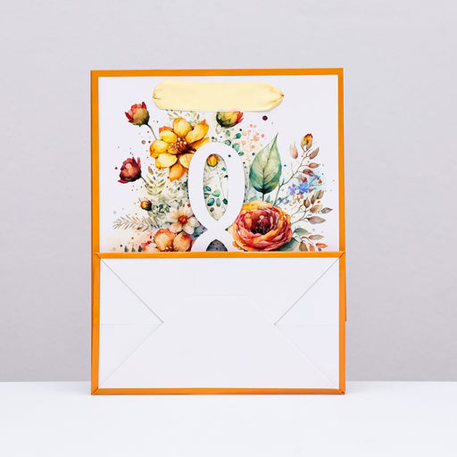 Цена за 2 шт. Пакет подарочный ламинированный вертикальный С праздником 8 марта, 18?23?10 см