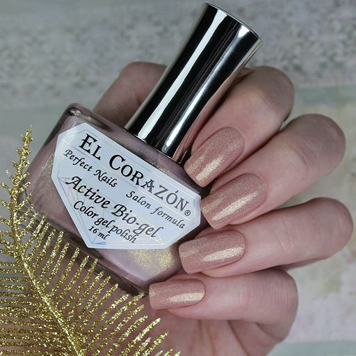 El Corazon 423/2023 active Bio-gel Shimmer св.коричневый с золотом
