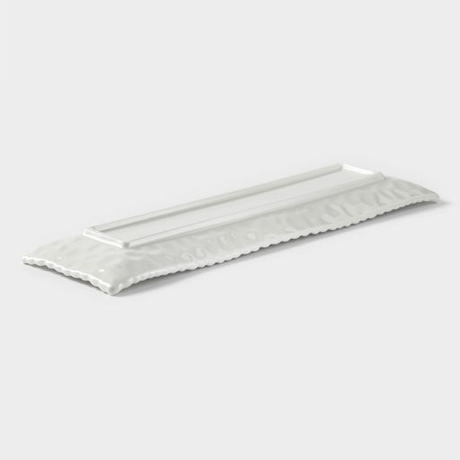 Блюдо сервировочное «Воздушность», 35.5×10.5×2.5 см, керамика, белое