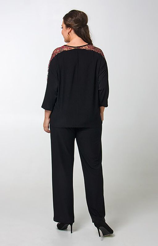 Великолепная блуза свободного покроя из тонкого шелковистого  трикотажа. Рукава летучая мышь - Ckc collections фото 3