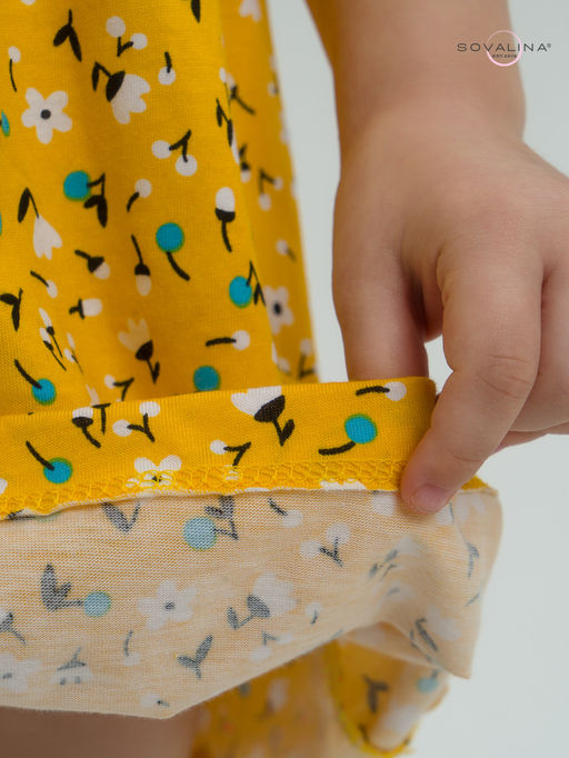 Платье Лето цветы на горчице - Sovalina фото 24