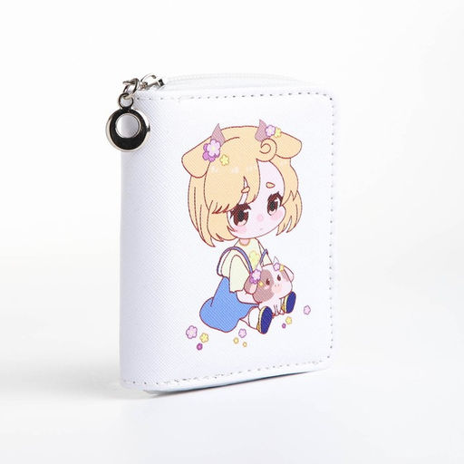 Кошелёк детский на молнии Выбражулька «Маленькая девочка» , белый