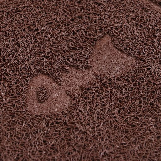 Коврик 2-в-1 под миску/туалет для животных два круга, 47 х 26 см, коричневый - Пижон фото 4