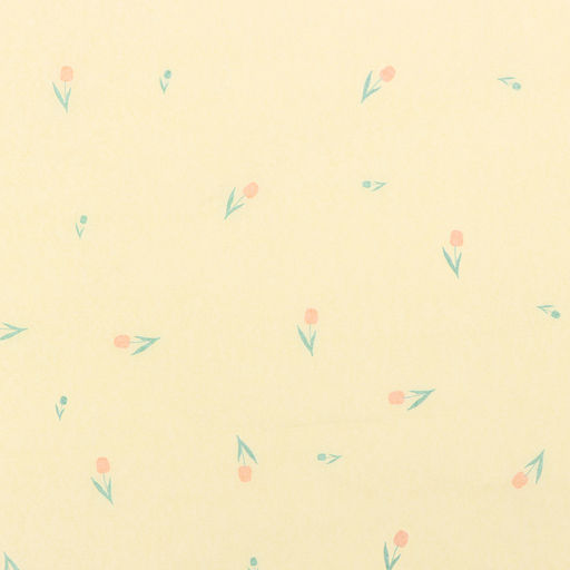 Цена за 10 шт. Бумага упаковочная тишью, Цветы, желтый, 50 см ? 70 см 17 грамм