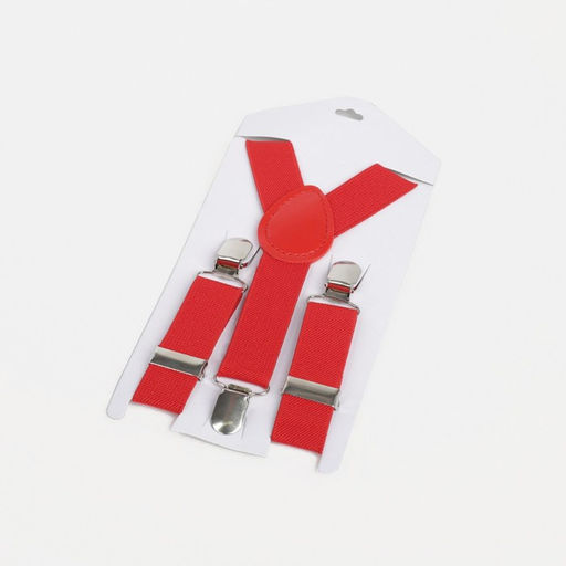 Подтяжки детские, ширина 2,5 см, цвет красный - Simaland фото 4