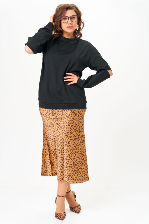 Костюм Anastasia 1311 черный+ принт