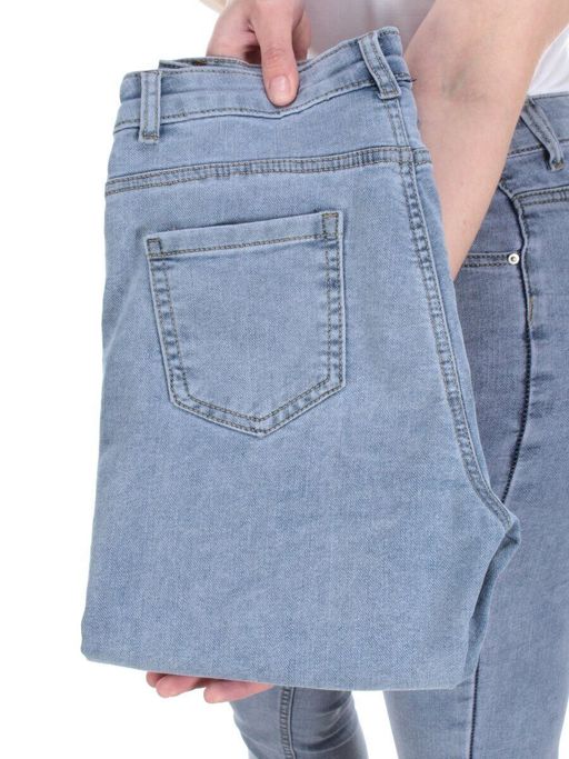 8033 BLUE Джинсы женские ADORNSKY (65% хлопок, 35% полиэстер)