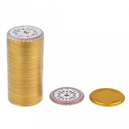 Крышка СКО1-82-18 Старинные обычаи, для бытового консервирования, с уплотнителем, пищевая жесть марки ЭЖК, ТУ BY 810001397.001-2017, s0,18мм, упаковка: 49шт золото/1шт литография, термоусадочная пленка, т.м. Maria (Беларусь) - Домашняя мода фото 6