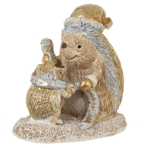 Фигурка декоративная "Ёжики", L9 W5,5 H8,5 см