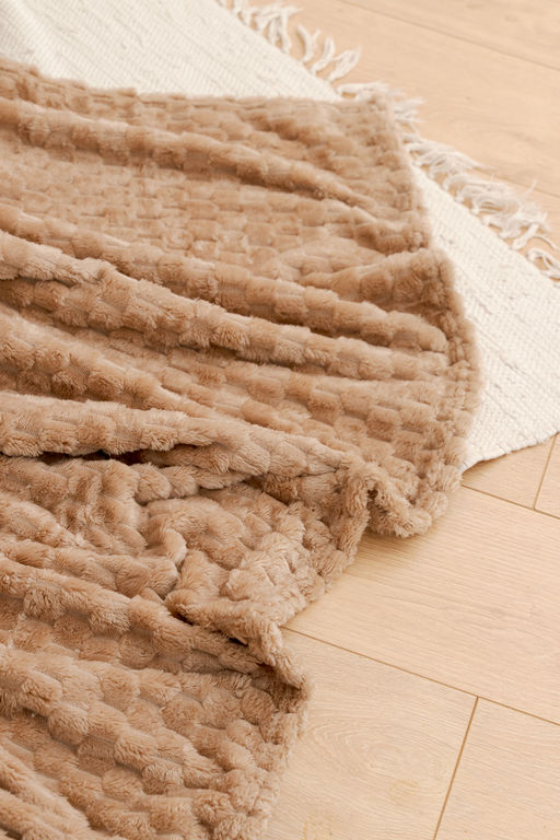 Плед покрывало Черепаха однотонный велсофт - Натали фото 17