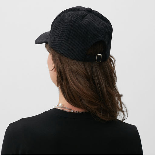 Бейсболка однотонная MINAKU, чёрная, размер 56-58, вельвет