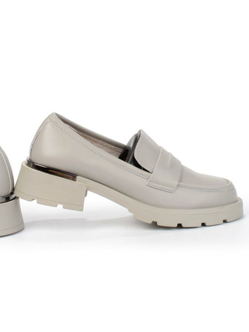 01-PDS132-2 GRAY Ботинки демисезонные женские (натуральная кожа)