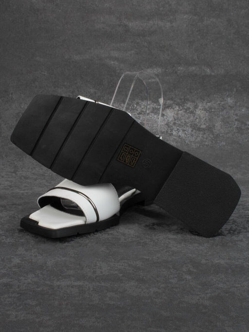 08-PEY183-1 WHITE Босоножки женские (натуральная кожа)