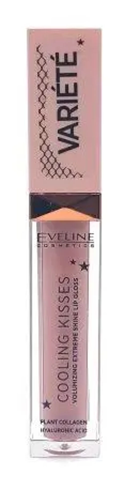 Eveline COOLING KISSES Блеск д/губ Охлаждающий, увеличивает объём VARIETE 6,8мл №02. (*3)