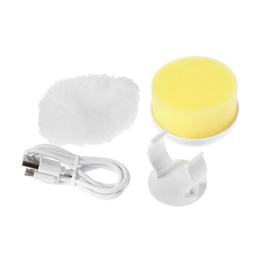 Электрическая щётка для уборки LESH-01, 3 насадки, АКБ, белая