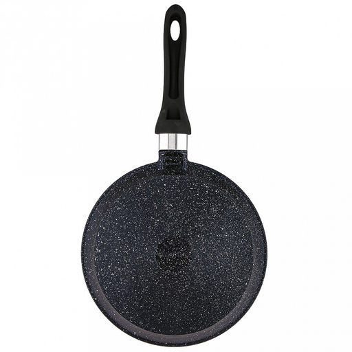 Сковорода блинная с тефлоновым покрытием д24см "Сияние Blue", h2см, s0,3см, ручка из термостойкого пластика (Россия)