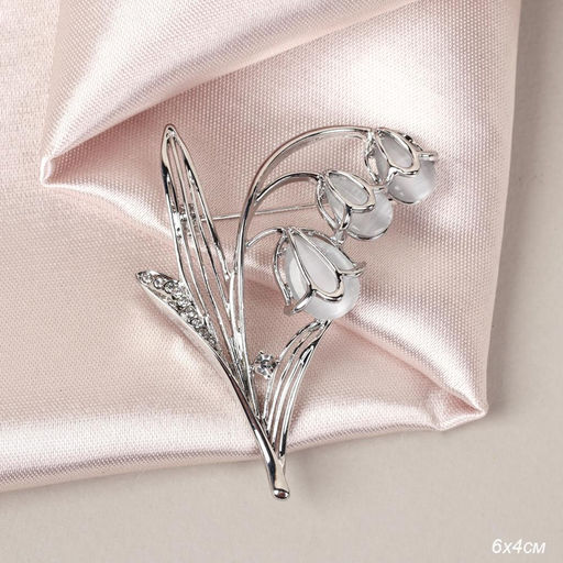 Брошь Ландыш / 5260S /уп 12/