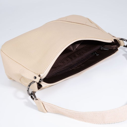 Сумка кросс-боди на молнии, наружный карман, цвет бежевый - Simaland фото 7