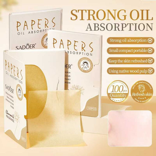SADOER Матирующий салфетки против жирного блеска с ароматом лаванды, 100 шт.