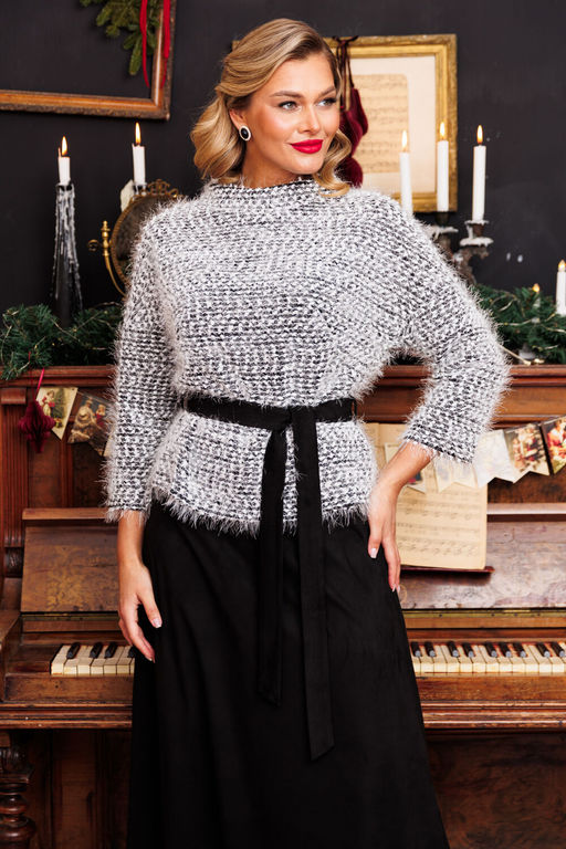 Костюм Мода Юрс 2718-1 серый+черный