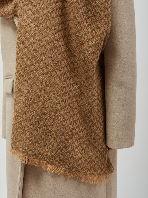 в составе шерсть Тонкий,мягкий двусторонний палантин из трикотажного полотна неплотной вязки - Tantino фото 5